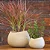 Vaso Para Planta Pequeno Texturizado Oval Decoração Interna - Imagem 5