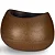 Vaso Para Planta Pequeno Texturizado Oval Decoração Interna - Imagem 3