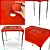 Kit Mesa com 4 Cadeiras Para Decoração Jardim Varanda Lazer - Imagem 9