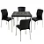 Kit Mesa com 4 Cadeiras Para Decoração Jardim Varanda Lazer - Imagem 11
