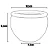 Vaso Cachepot de Mesa 18cm Cerâmica Esmaltada Para Decoração - Imagem 17