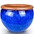 Vaso Cachepot de Mesa 18cm Cerâmica Esmaltada Para Decoração - Imagem 5
