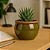 Vaso Cachepot de Mesa 10cm Cerâmica Esmaltada Para Decoração - Imagem 3