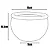 Vaso Cachepot de Mesa 10cm Cerâmica Esmaltada Para Decoração - Imagem 17
