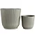 Kit 2 Vasos Para Planta Cachepot Decorativo de Mesa - Imagem 2