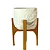 Vaso Linha Genebra Cachepot com Suporte de Madeira Alto - Imagem 19