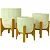 Kit 3 Vasos Linha Genebra com Suporte de Madeira Baixo - Imagem 11