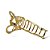 Piranha Giane | Prendedor de Cabelo dourado - Imagem 10