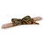 Presilha Borboleta | Bico de pato com base rosa e borboleta dourada e verde com strass - Imagem 9