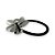Elástico Evelina prateado | Elástico de cabelo de metal com flor prateada - Imagem 3