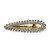 Presilha Helena dourada | Bico de pato dourado com strass - Imagem 1