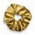 Scrunchie amarelo mostarda de veludo - Imagem 3