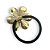 Elástico Ottavia | Elástico de cabelo de metal com flor dourada - Imagem 10