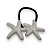 Elástico Estrela do mar | Elástico de cabelo de metal prateado - Imagem 2