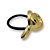 Elástico Mia | Elástico de cabelo de metal dourado estilo nó - Imagem 6