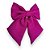 Laço Carol | Laço de cabelo rosa magenta de linho - Imagem 9