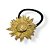 Elástico de Metal Girassol | Elástico de cabelo com flor dourada - Imagem 5