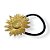 Elástico de Metal Girassol | Elástico de cabelo com flor dourada - Imagem 6
