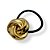 Elástico de Metal Nózinho | Elástico de cabelo estilo Nó Dourado - Imagem 2