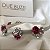 Tiara Elisabetta | Tiara prata fina de cetim com flores e cristais - Imagem 10