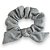 Scrunchie de Laço em Lurex Prata - Imagem 1