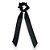 Scrunchie estilo Lenço Preto de Cetim - Imagem 1