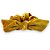 Scrunchie de Laço em Veludo Amarelo - Imagem 4