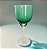 Taça para vinho branco em cristal verde marca  Bohemia com haste torcida - Imagem 2