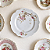 Prato para sobremesa em fina porcelana francesa Limoges - Imagem 1