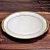 Travessa oval em porcelana Limoges branca filetada a ouro. - Imagem 1