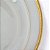 Prato fundo em porcelana Limoges branca filetada a ouro. - Imagem 2