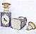 Antigo par de perfumeiro em porcelana francesa esmaltada - Imagem 5