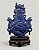 Pequeno Vaso balaústre em pedra Lapis lazuli. - Imagem 1