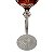 Taça Em Cristal Vermelha Lapidado 19 Cm Vermelho - Imagem 4