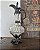 Antigo Claret Jug Cristal e Pewter Decorativo - Imagem 1