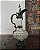Antigo Claret Jug Cristal e Pewter Decorativo - Imagem 2