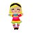 Boneca de Pano Inclusiva LOIRINHA LISTRA COLORIDA - M - Imagem 2