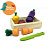 Brinquedo de Madeira Comidinha - Kit LEGUMES COM CORTE - Imagem 1