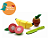 Brinquedo de Madeira Comidinha - Kit FRUTAS DE CORTE BANANA, GOIABA E MAÇÃ - Imagem 1