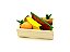 Brinquedo de Madeira Comidinha - Kit FRUTAS SEM CORTE 4 FRUTAS + CAIXA - Imagem 2