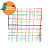 Roupa de Cama Infantil LENÇOL DE ELÁSTICO - GRID COLORIDO - SOLTEIRO - Imagem 1