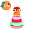 Brinquedo de Madeira - RAPOSA BLOCO PARA ENCAIXE - TOOKY TOY - Imagem 1