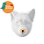 RAPOSA Decorativa em Porcelana para Pendurar - Imagem 1