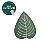 Tapete em Nylon Infantil - FOLHA VERDE ESCURA - Imagem 1