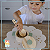 Brinquedo de Madeira - Brincar de Comidinha - KIT PANELINHA E COLHER DE PAU TERRACOTA - Imagem 3