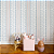 PAPEL de Parede Infantil - LISTRAS ONDINHAS COM FOLHINHAS AZUL E ROSA - Imagem 2
