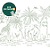 PAINEL de Parede Infantil - SAVANA GIZ VERDE OLIVA - Imagem 1