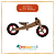 Bicicleta de Equilíbrio EM MADEIRA - Evolutiva 3 Estágios - VERMELHA - Imagem 4