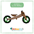 Bicicleta de Equilíbrio EM MADEIRA - Evolutiva 3 Estágios - VERDE - Imagem 5