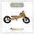 Bicicleta de Equilíbrio EM MADEIRA - Evolutiva 3 Estágios - PRETA - Imagem 3